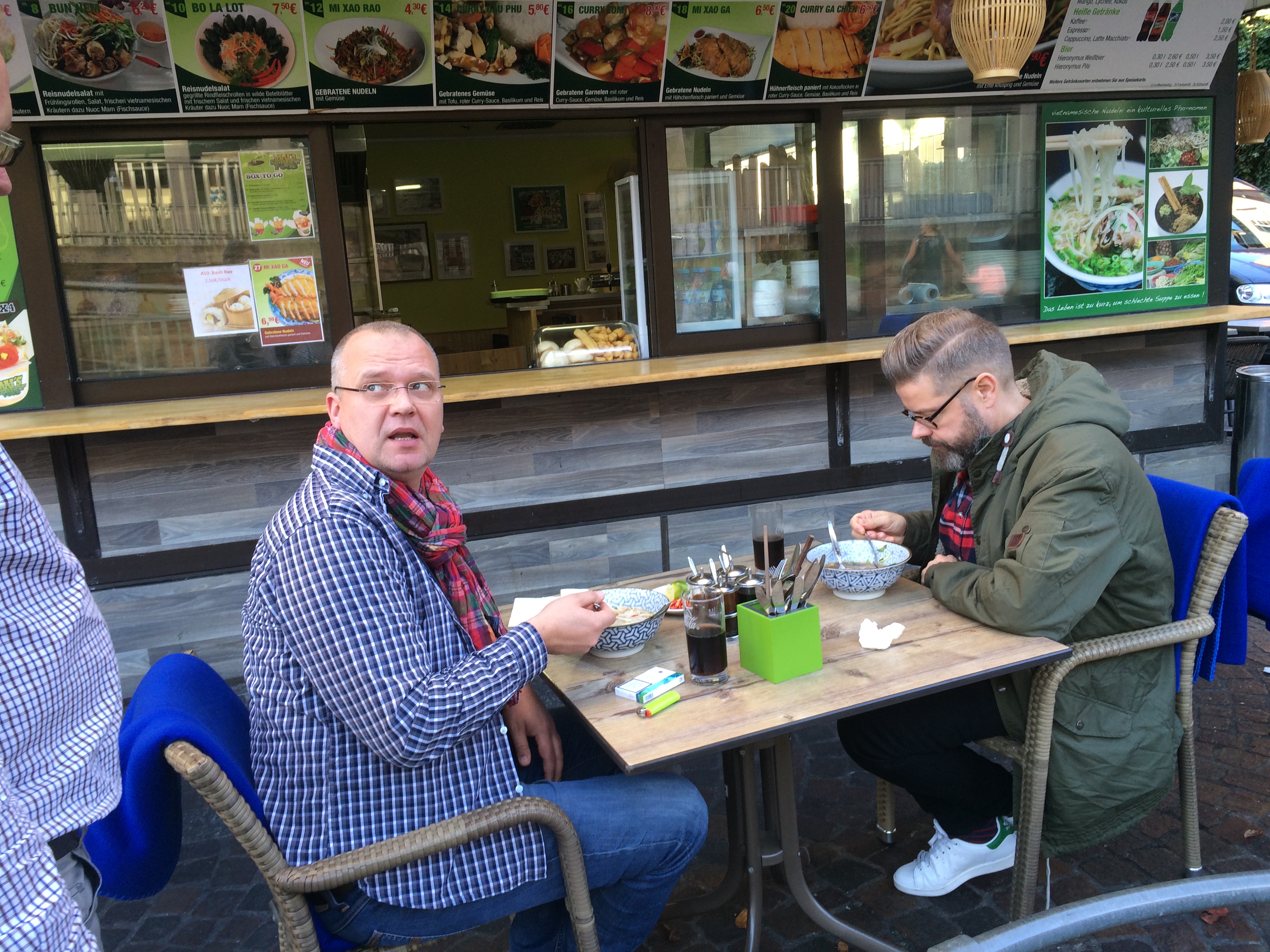 Det blev en Vietnamesisk nudellunch efter tips från Dick Gustafsson och Håvard Lysebo.