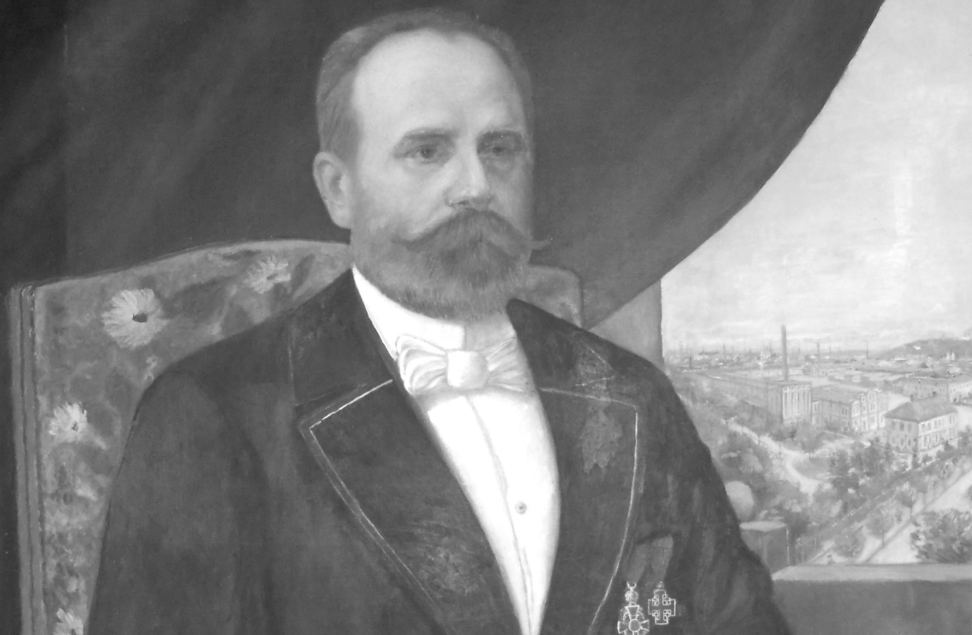 Oljeporträtt av Franz Rieger