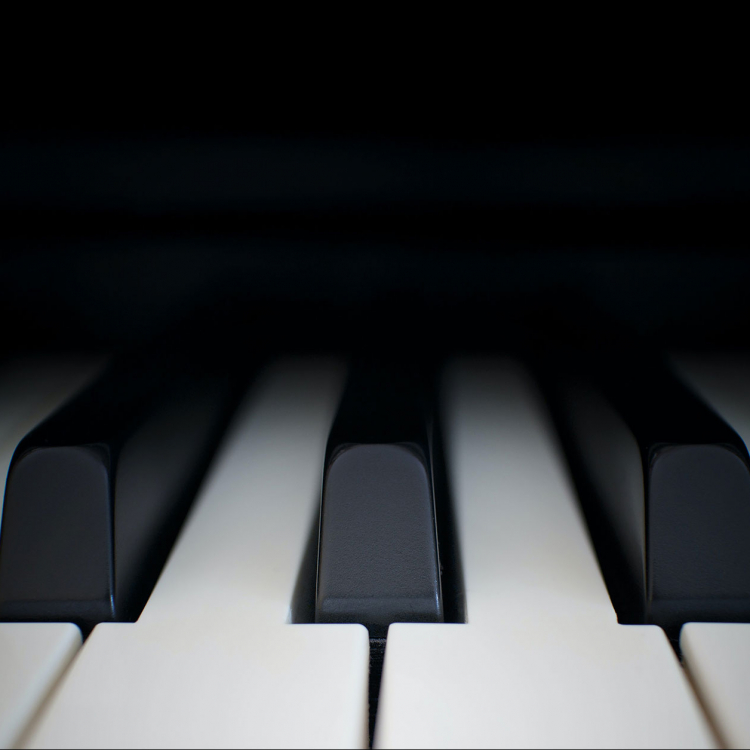 Pianotangenter i närbild.