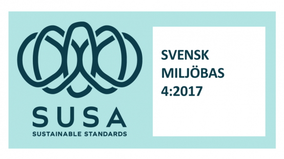Logotyp SUSA Svensk Miljöbas 4 2017